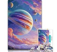 Milky Way Jupiter Jigsaw Puzzles for Adults Teenagers Jigsaws Puzzle,Help The Brain Exercise Addictive Toys to Cultivate Patience Great Gift 50x75cm
