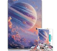 Milky Way Jupiter JigsawPuzzle 1000 Pieces for Adults,Challenging To Complete But Fun And Humorous Unique Home Decor And Gifts (38x26cm)
