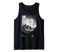 Milky Way Mountain Valley Cosmic Sky Aesthetic Tank Top