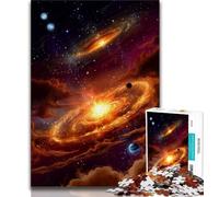Milky Way Nebula 1000 Piece Jigsaw Puzzles,Help The Brain Exercise Addictive Toys to Cultivate Patience Unique Challenge Game (38x26cm)
