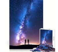 Milky Way Night Sky Jigsaw Puzzles for Adults 1000 Piece Brain Agility Restful Game Happy Challenge Night Game (50x75cm)
