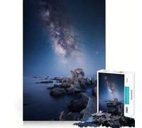 Milky Way on The Night Sky 1000 Pieces Jigsaws Adults Puzzles Gifts Creative Play Nice Thick Real Challenge Great Gift (50x75cm)