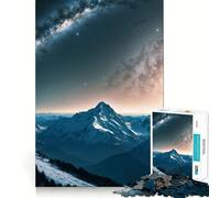 Milky Way Over Himalayas Teenagers 1000 Piece Jigsaw Puzzle Stress Relief High Def Print Fun Play Room Art (38x26cm)