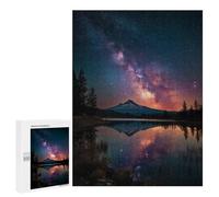Milky Way Reflections Over Serene Lake Puzzle 1000 Teile Schwer Puzzle Spielzeug Lernspiel Impossible Herausforderungsspielzeug Für Erwachsene Kinder 500 PCS