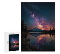Milky Way Reflections Over Serene Lake Puzzle 1000 Teile Schwer Puzzle Spielzeug Lernspiel Impossible Herausforderungsspielzeug Für Erwachsene Kinder 300 PCS