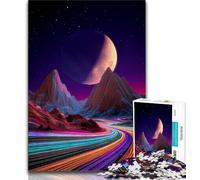 Milky Way Universe Galaxy Jigsaw Puzzles for Teenagers 1000 Jigsaws,Challenging To Complete But Fun And Humorous Unique Home Decor And Gifts 38x26cm