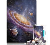 Milky Way Universe Galaxy Jigsaw Puzzles for Teenagers,for Educational Game Challenge Toy for Is Ideal As A Gift for The Whole Family 50x75cm