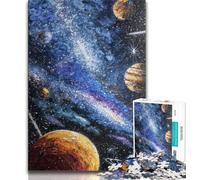 Milky Way Universe Galaxy Puzzles for Teenagers Teens 1000pc Puzzle,Challenging To Complete But Fun And Humorous Unique Home Decor And Gifts (75x50cm)