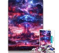 Milky Way Universe Landscape 1000 Piece Jigsaw Puzzle for Adults And Teenagers,Challenging To Complete But Fun And Humorous Unique Home Decor And Gifts 50x75cm