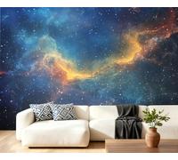 Milky Way Wall Mural, Universe 3D Wallpaper, Nebula Mural for Living Room Bedroom Study TV Background Decor - 200x140cm