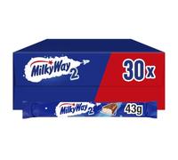Milky Way Whipped Nougat Milk Chocolate Twin Bars Bulk Multipack, 30x43g | Perfect For Lunchbox Snacks, Bulk Milk Chocolate Bars Multipack, On The Go Treats, Afternoon Pick Me Up, Everyday Snacking