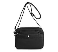 Milky Way Women Shoulder Bag Travel Cross Body Bag Casual for Sport Fashion Satchel Girls Ladies Crossbody Side (Black)