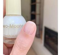 Milky White Nail Polish, Translucent Sheer Nail Varnish, Sheer Jelly Nails Polish Wate-Based Chip Resistant & Quick Drying Varnish, No UV Needed Breathable Long Last Manicure Nails Art DIY at Home