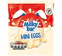 MILKYBAR Mini Eggs Easter Pouch 80g - Creamy White Chocolate Mini Eggs for an Easter treat