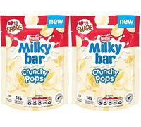 Milkybar Crunchy Pops White Chocolate Sharing Bag 90g (Pack of 2)