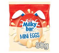 MILKYBAR Mini Eggs Easter Pouch 80g - Creamy White Chocolate Mini Eggs for an Easter treat
