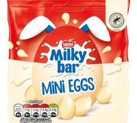 MILKYBAR Mini Eggs Easter Pouch 80g - Creamy White Chocolate Mini Eggs for an Easter treat