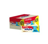 Milkybar White Chocolate Sharing Bar 90g x Case of 14