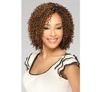 MilkyWay Que JERRY CURL 3PCS Human Hair MasterMix Weave Extension #1B/30 by Milky Way