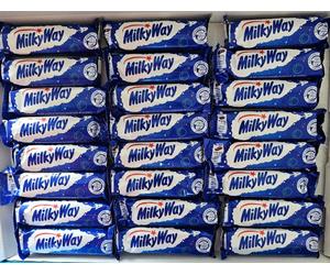 MILKYWAY SINGLE CHOCOLATE BARS. 24 BARS. 24x21.5g. BEST BEFORE 05/12/2026