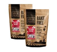 Mill & Folks Bake-Free Low Carb Bread Flour Mixture 2 X 900g | Vegan & Gluten-free