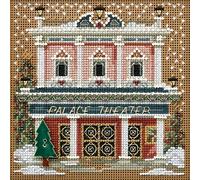 Mill Hill Buttons & Beads Counted Cross Stitch Kit 5"X5"-Palace Theater Winter (14 Count)