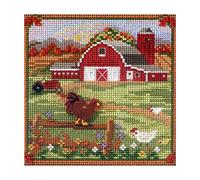 Mill Hill Country Morning Cross Stitch Kit - Autumn Series MH143205 - Adult, Non-Foldable