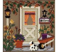 Mill Hill Country Welcome Beaded Counted Cross Stitch Kit Buttons Beads 2007 Autumn MH147206