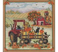 Mill Hill Hayride Beaded Counted Cross Stitch Kit 2023 Buttons & Beads Autumn MH142325