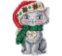 Mill Hill/Jim Shore Counted Cross Stitch Kit 5"X3.5"-Kitty