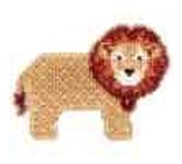 Mill Hill Lion Heart - Fridge Magnet - Cross Stitch Kit