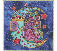 Mill Hill Moonside Cat Beaded Counted Cross Stitch Kit Laurel Burch 2025, LB142511, 5 inches x 5 inches, Multi