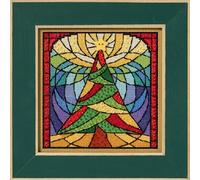 Mill Hill Stained Glass Tree 2025 Buttons & Beads Winter Series Counted Cross Stitch Kit MH142532