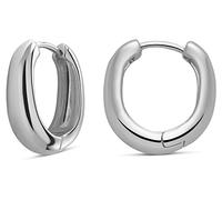 MILLA 14k Gold Huggie Earrings or Sterling Silver Huggie Earrings for Women Multipack & Individuals,Ear Huggers Earrings for Women Trendy Y2K Earrings, Preppy Earrings, Sterling Silver, Coral