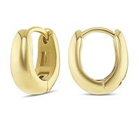 MILLA 14k Gold Huggie Earrings or Sterling Silver Huggie Earrings for Women Multipack & Individuals,Ear Huggers Earrings for Women Trendy Y2K Earrings, Preppy Earrings, Yellow Gold, Coral
