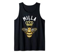 Milla Name Milla Birthday Gifts Queen Crown Bee Milla Tank Top