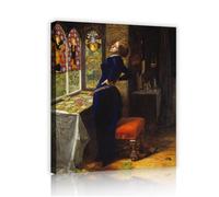 Millais Mariana Framed Wall Art Pre Raphaelite Canvas Print 85x100cm