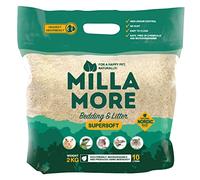 MILLAMORE - Supersoft Bedding - Hamster - Mice - Rat - Degu - Chinchilla Litter - Natural - Odor Control - Extra Absorbent - 10L