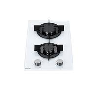 Millar GH3020PW Tempered Glass Hob with 2 Gas Burners White 30 cm/Hob