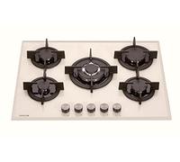 MILLAR GH7051PM 70cm Built-in 5 Burner Gas on Glass Hob with FFD, Cream