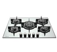 MILLAR GH7051PS 70cm Built-in 5 Burner Mirror Ice Silver Gas on Glass Hob with FFD