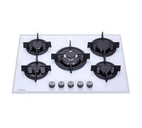 Millar GH7051PW Gas on Glass Hob 70cm 5 Burner White