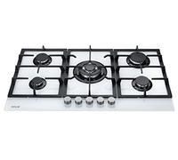 Millar GH9051TW White Tempered Glass Hob Cooktop with 5 Gas Burners (90 cm)