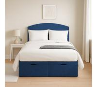 Millbrook Archer Double Fabric End lift Ottoman Bed - Blue