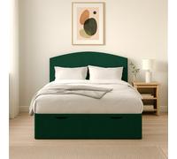 Millbrook Archer Superking Fabric EndLift Ottoman Bed- Green