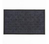 Millbrook Backed Polypropylene Mat 45X75Cm Grey Cross Embossed Mat