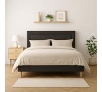 Millbrook Border Double Fabric Bed Frame - Charcoal