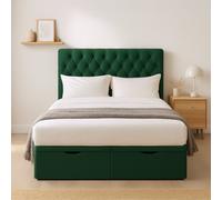 Millbrook Chester Superking Fabric EndLift Ottoman Bed-Green