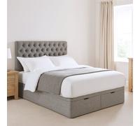 Millbrook Chester Superking Fabric EndLift Ottoman Bed- Grey