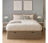 Millbrook Miller Double Fabric EndLift Ottoman Bed - Natural